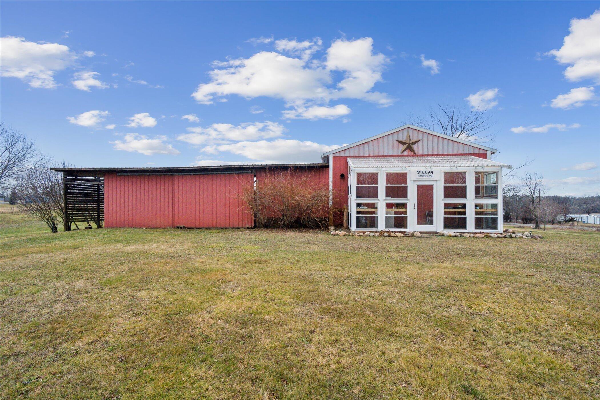 9990 Culver Road Clarklake, MI 49234 - Photo 41 of 42 41-Green house_pole Barn & lean to