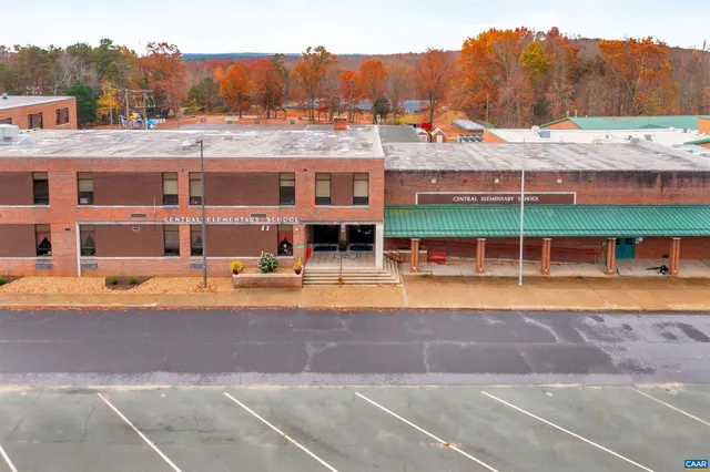 a view of a building with a outdoor space