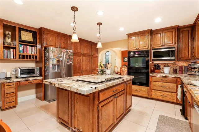 a view of a living room with furniture