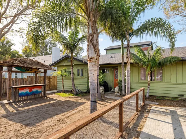 a view of a house with a patio