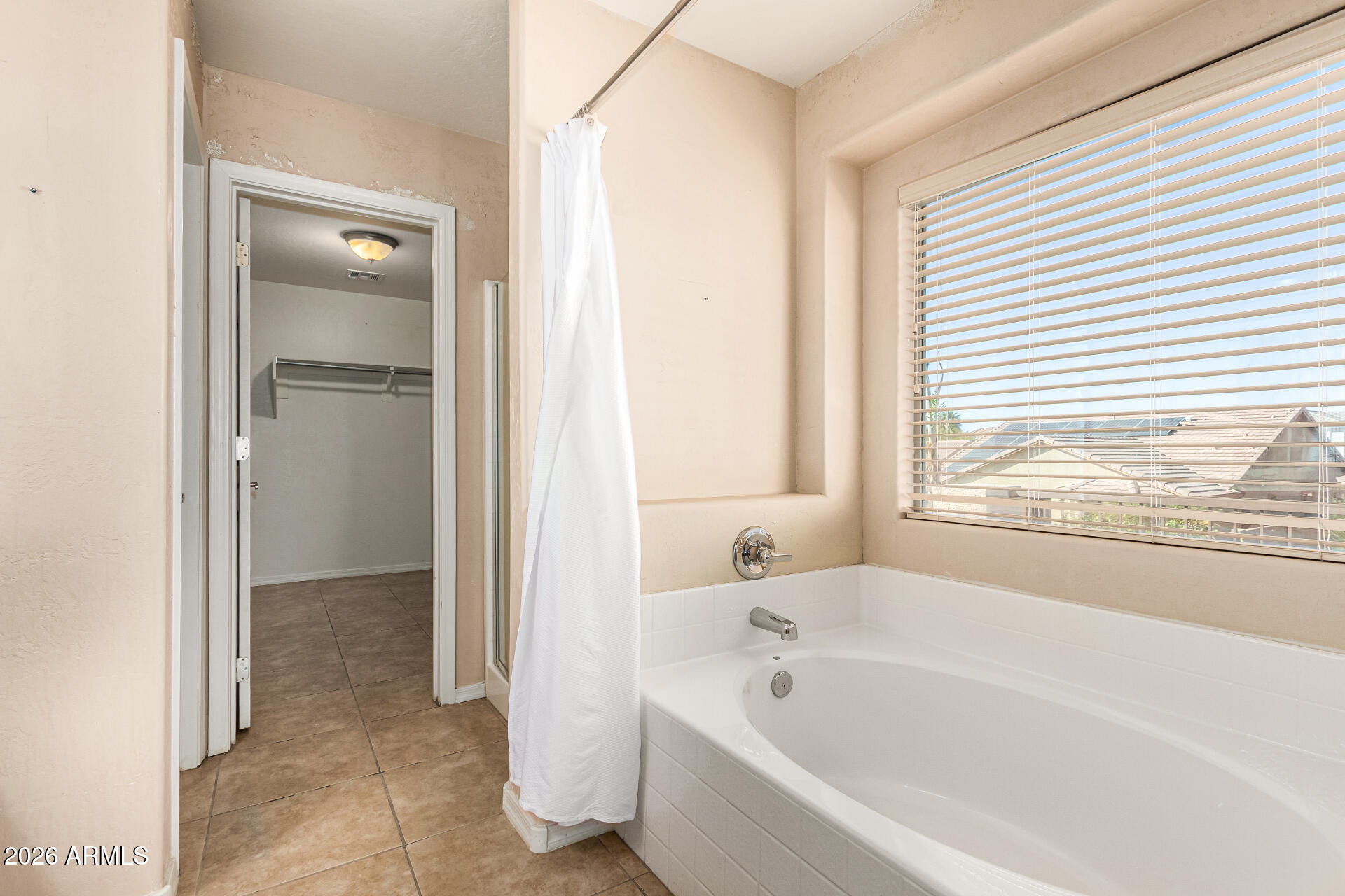 25660 West Dunlap Road Buckeye, AZ 85326 - Photo 22 of 40 a bathroom with a bathtub and a shower