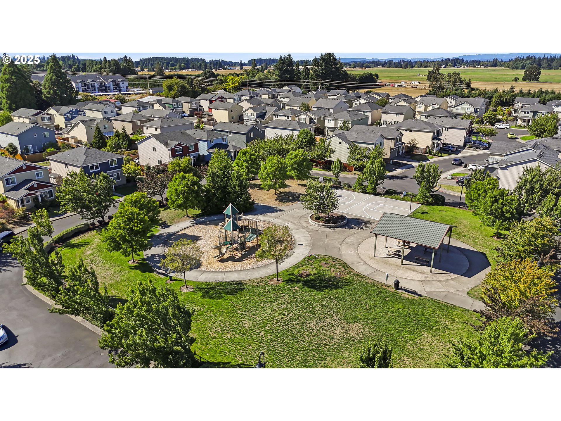 13305 Northeast 114th Way Brush Prairie, WA 98606 - Photo 40 of 40 a view of a garden with a table and chairs