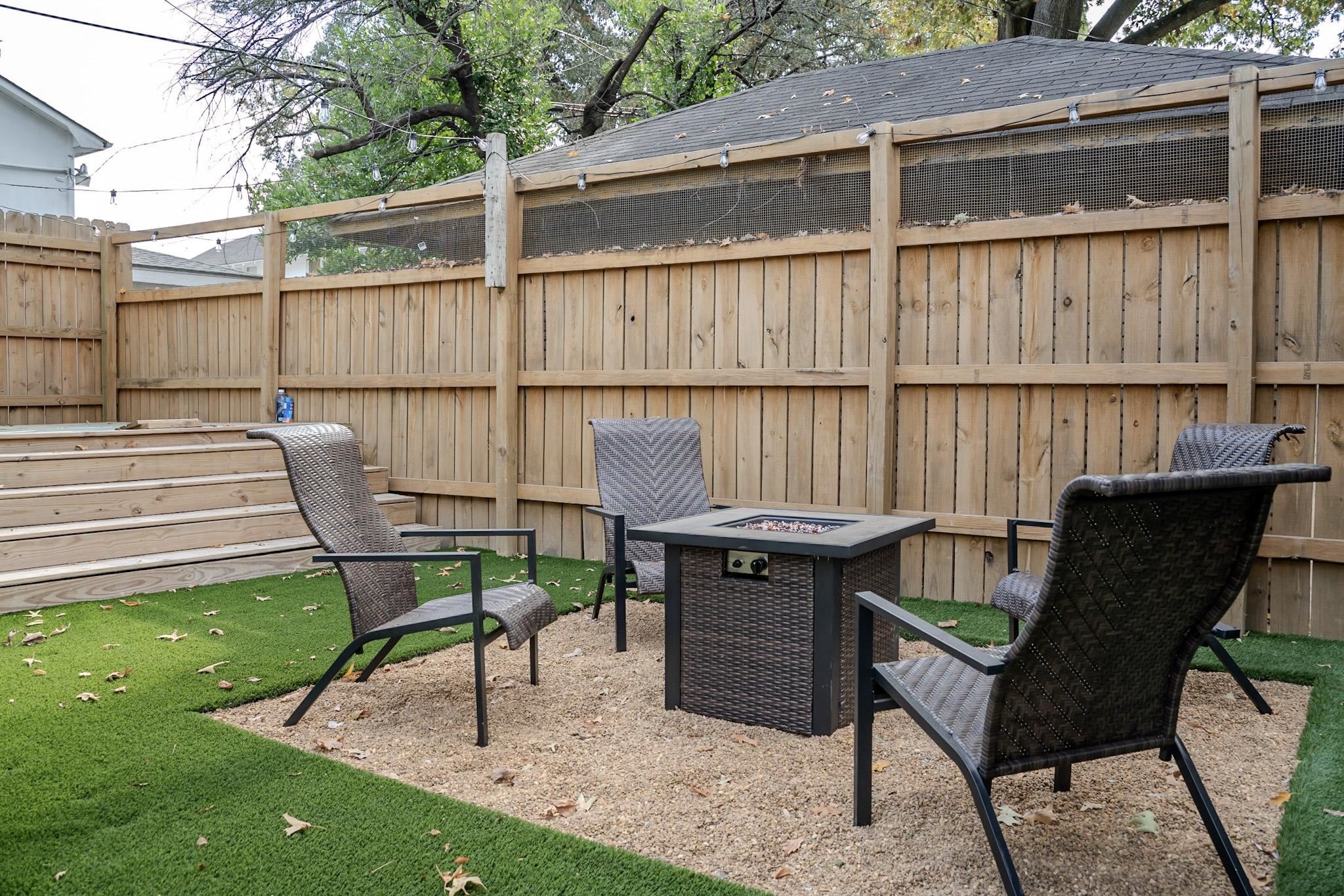 210 North Avalon Street Memphis, TN 38112 - Photo 24 of 30 View of patio featuring fence and a fire pit