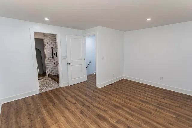 wooden floor in an empty room