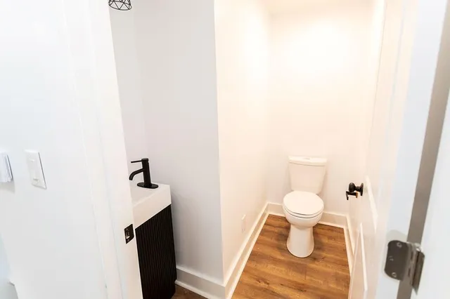 a bathroom with a sink and a toilet