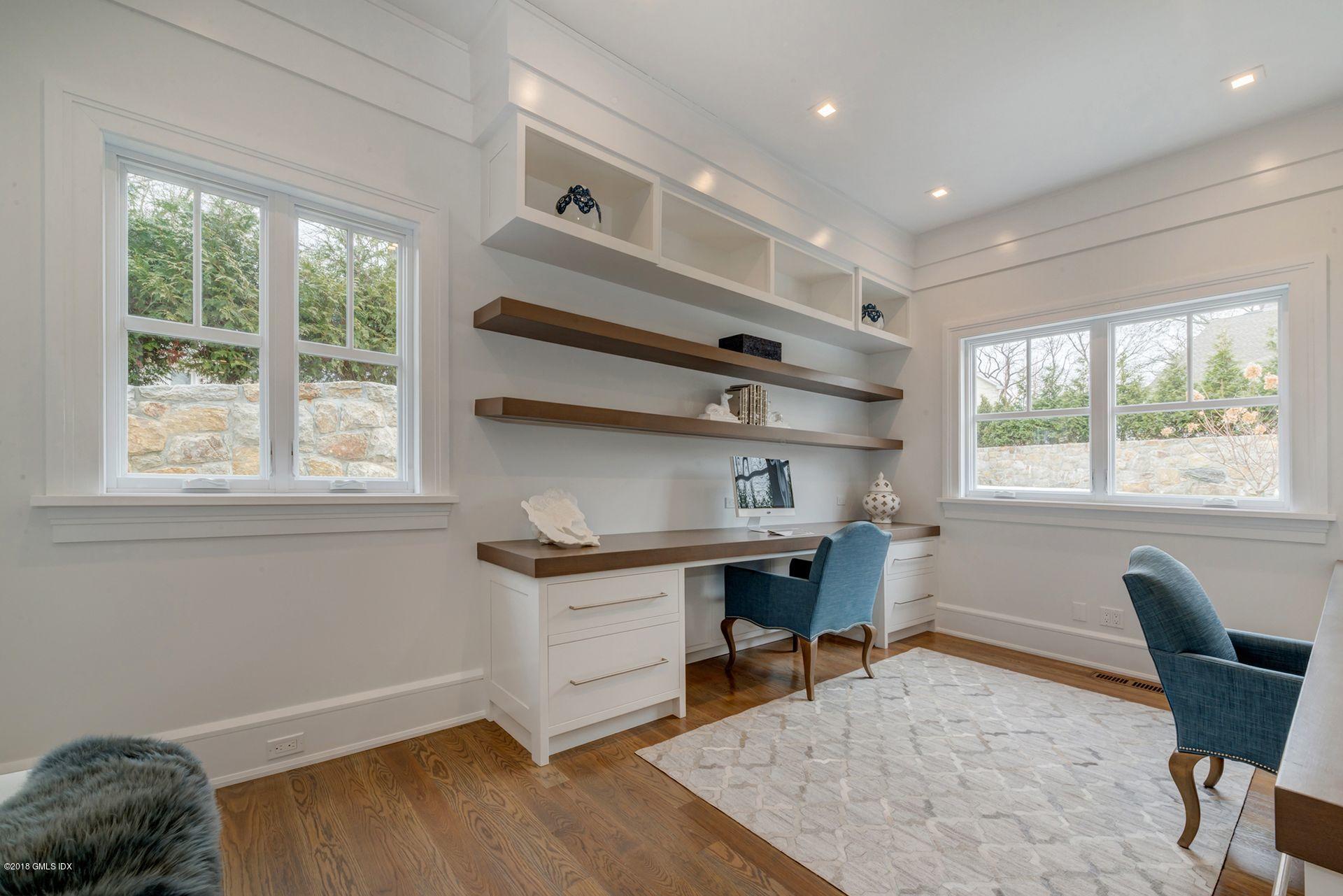 10 Lakeview Drive Riverside, CT 06878 - Photo 13 of 28 a workspace with a wooden floor and a window