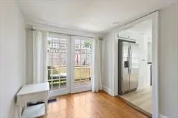 a view of livingroom with furniture and front door