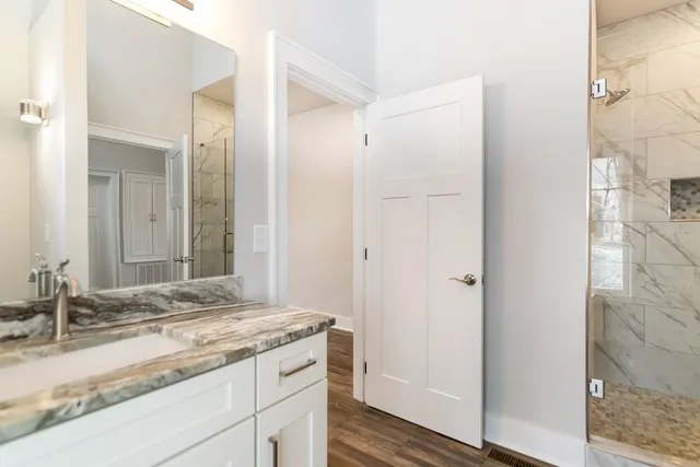 a view of an empty room