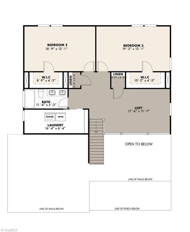 Ridge Road Asheboro, NC 27205 - Photo 3 of 3 2nd floor floorplan.