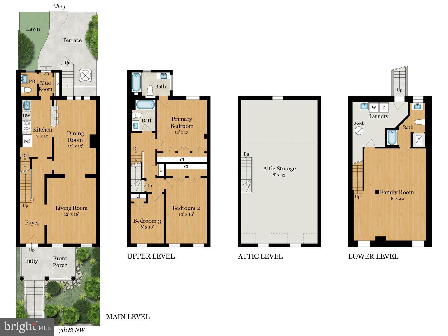 4123 7th Street Northwest Washington, DC 20011 - Photo 25 of 25 Floor Plan