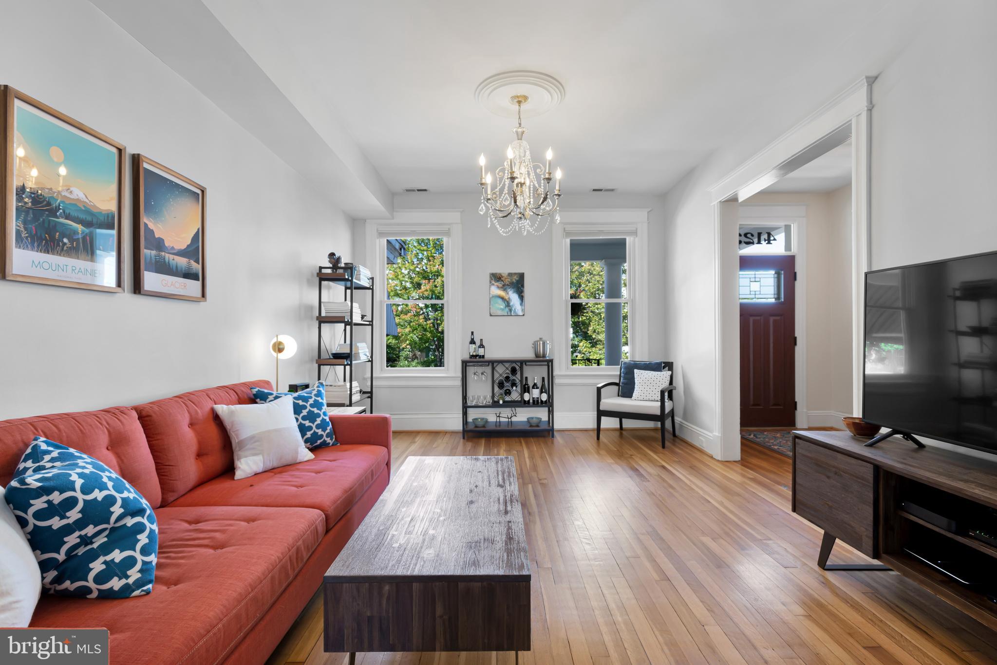 4123 7th Street Northwest Washington, DC 20011 - Photo 4 of 25 Bright main living room