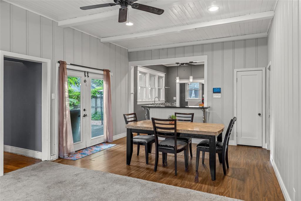 2717 Colcord Avenue Waco, TX 76707 - Photo 8 of 34 a view of a dining room with furniture and wooden floor