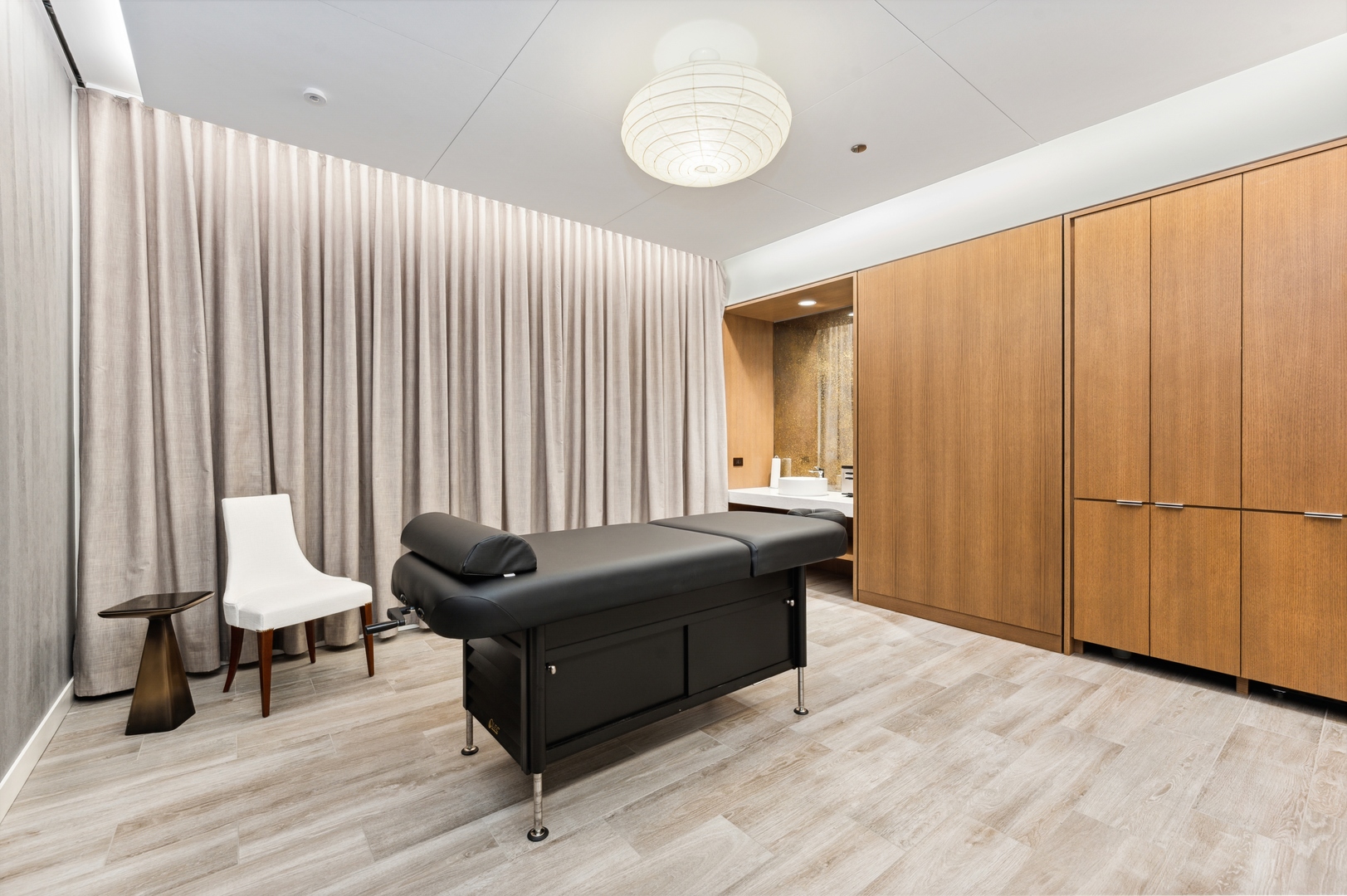 211 North Harbor Drive, Unit 1107 Chicago, IL 60601 - Photo 17 of 25 a living room with furniture and wooden floor