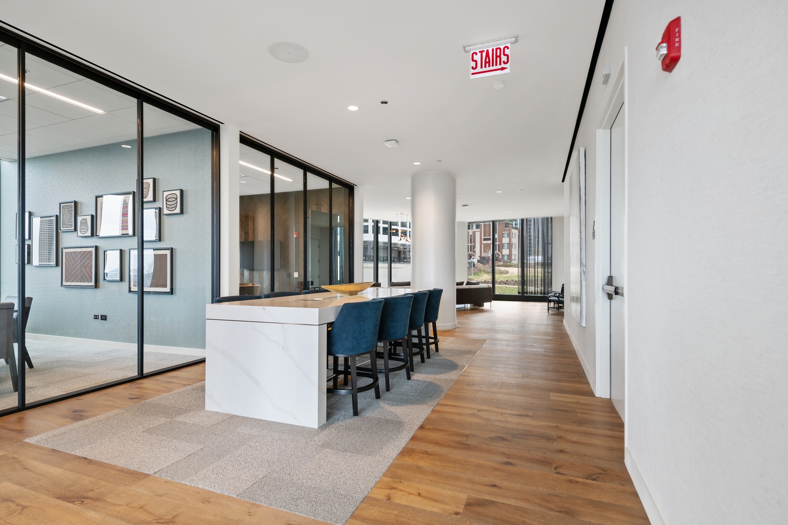 211 North Harbor Drive, Unit 1107 Chicago, IL 60601 - Photo 7 of 25 a view of a living room with a large window