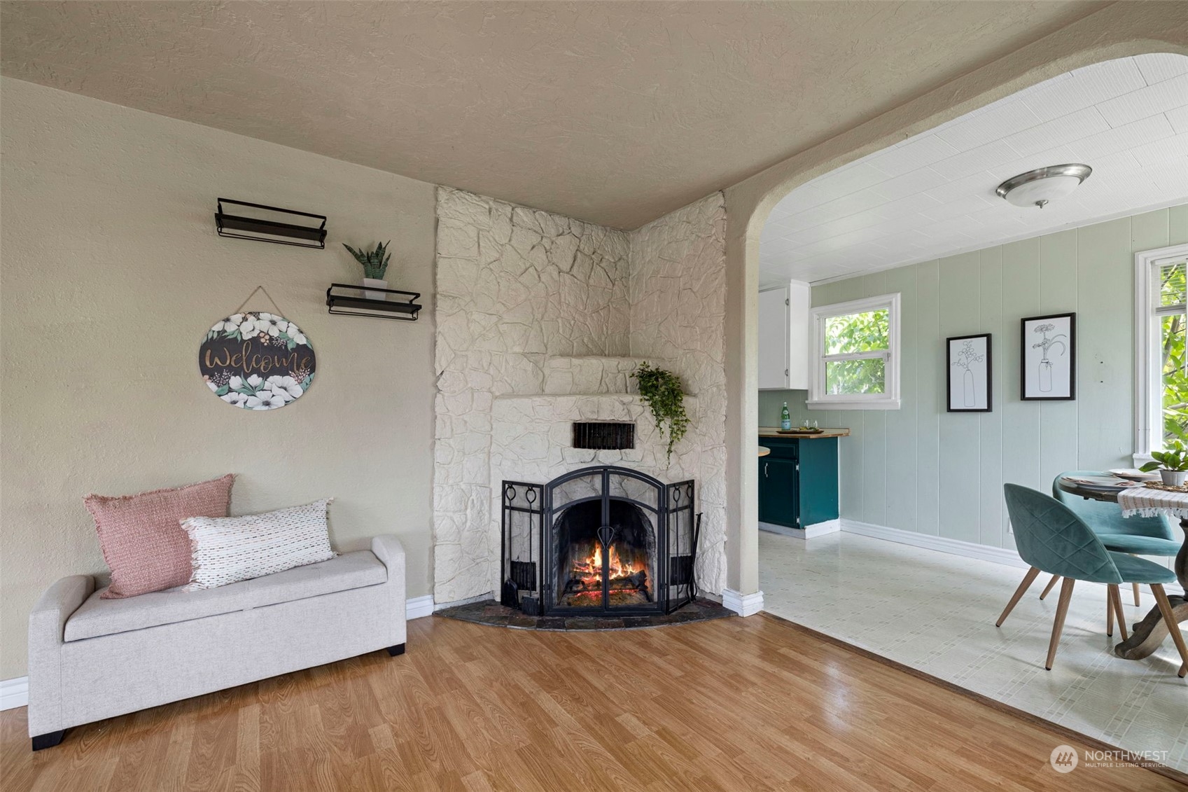 2042 East 18th Street Bremerton, WA 98310 - Photo 4 of 33 a living room with furniture and a fireplace