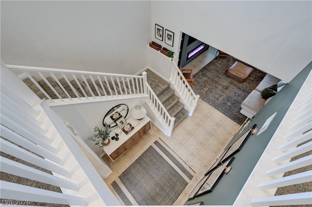 176 Kirkton Street Henderson, NV 89012 - Photo 33 of 80 Grand entry featuring soaring vaulted ceilings and abundant natural light