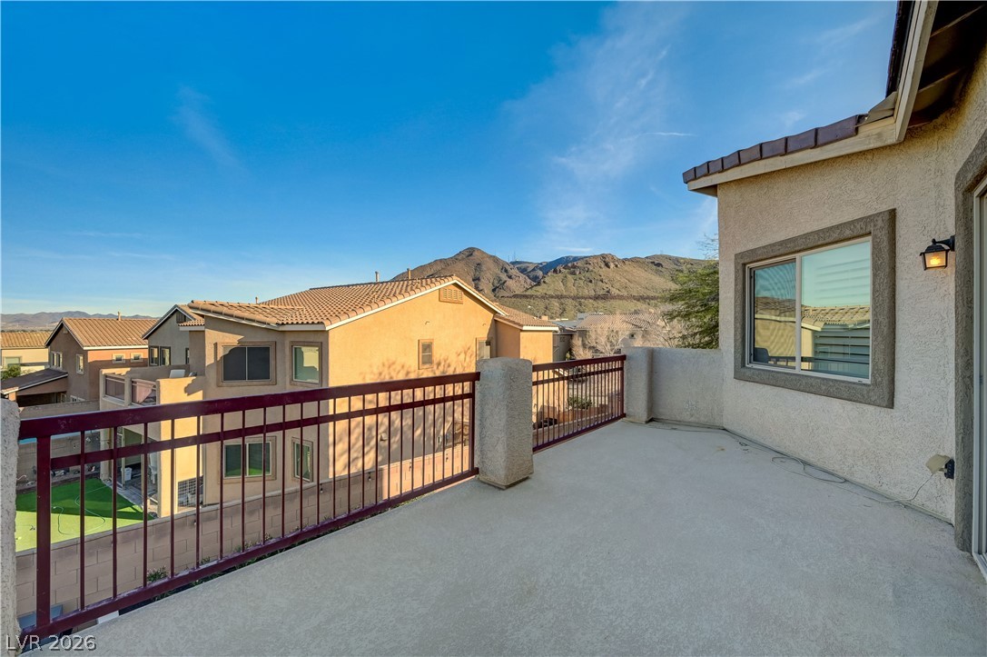 176 Kirkton Street Henderson, NV 89012 - Photo 56 of 80 Showcasing breathtaking
Strip and city views ~ Primary bedroom balcony