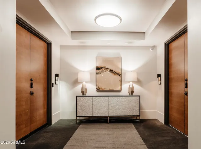 a view of a building with a yard