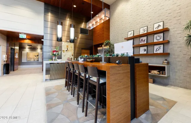 a view of a building with many windows