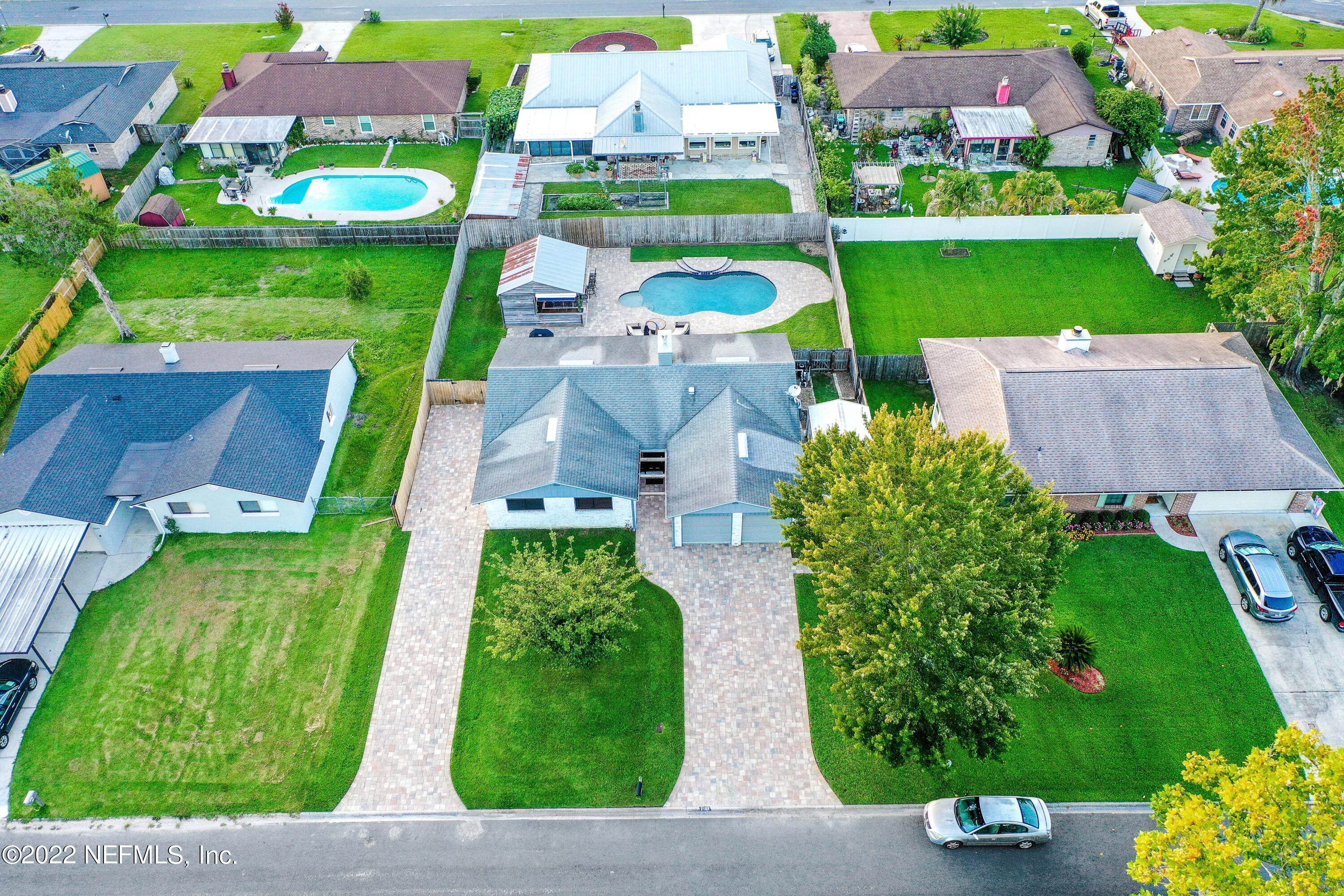 2198 Carter Braxton Road Orange Park, FL 32073 - Photo 11 of 33 an aerial view of a house with garden space lake view and lake view