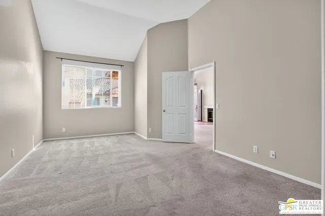 a view of an empty room