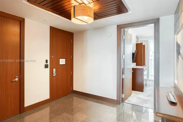 a view of a swimming pool with an ocean view