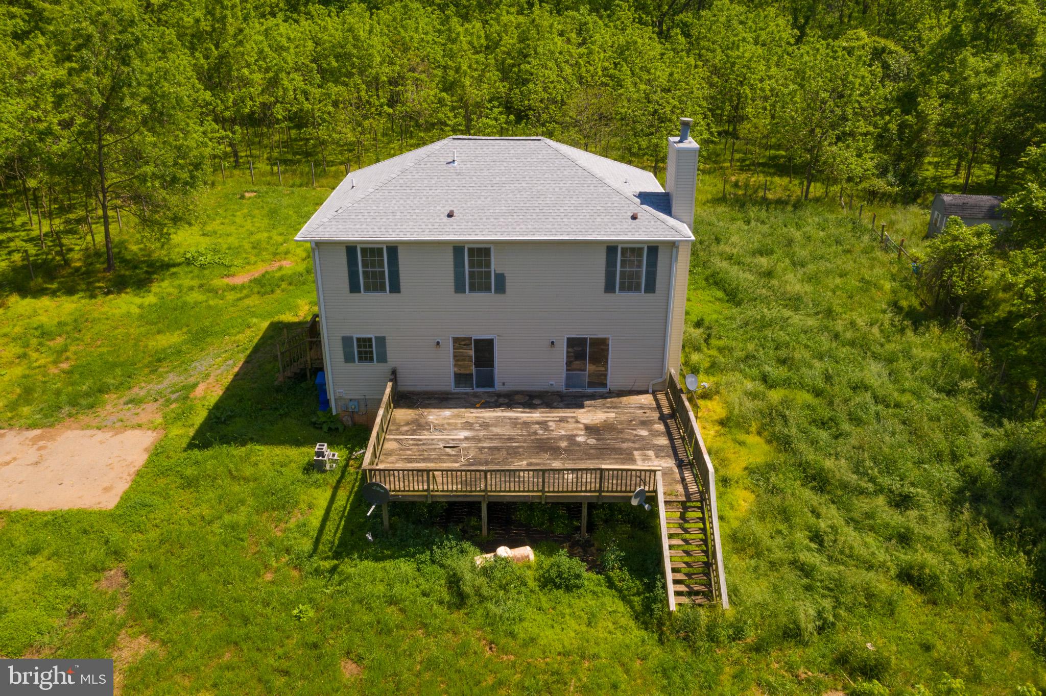 17301 Conoy Road Barnesville, MD 20838 - Photo 7 of 48 Aerial Rear View of Home & Property