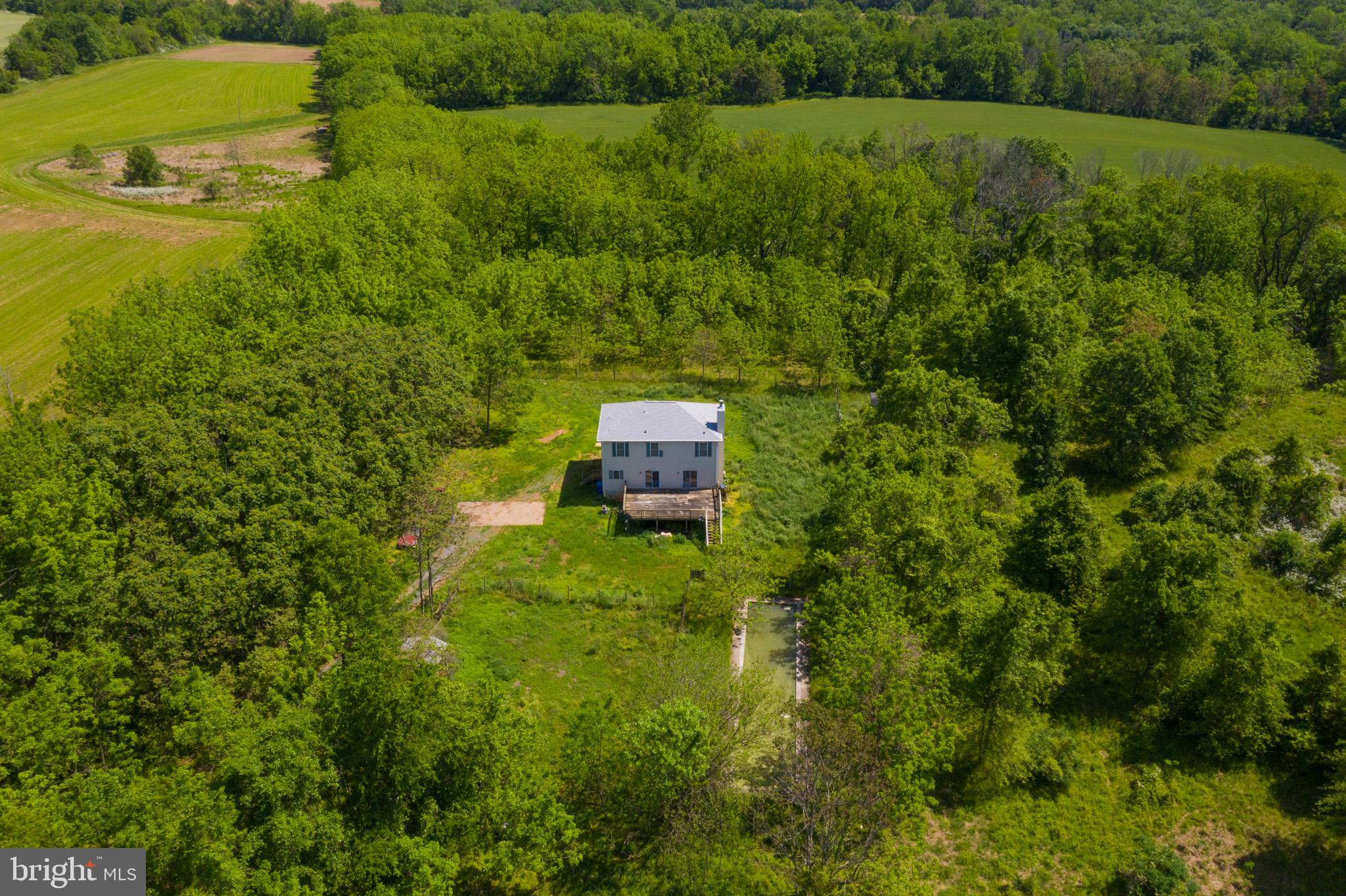 17301 Conoy Road Barnesville, MD 20838 - Photo 9 of 48 Aerial Rear View of Home & Property