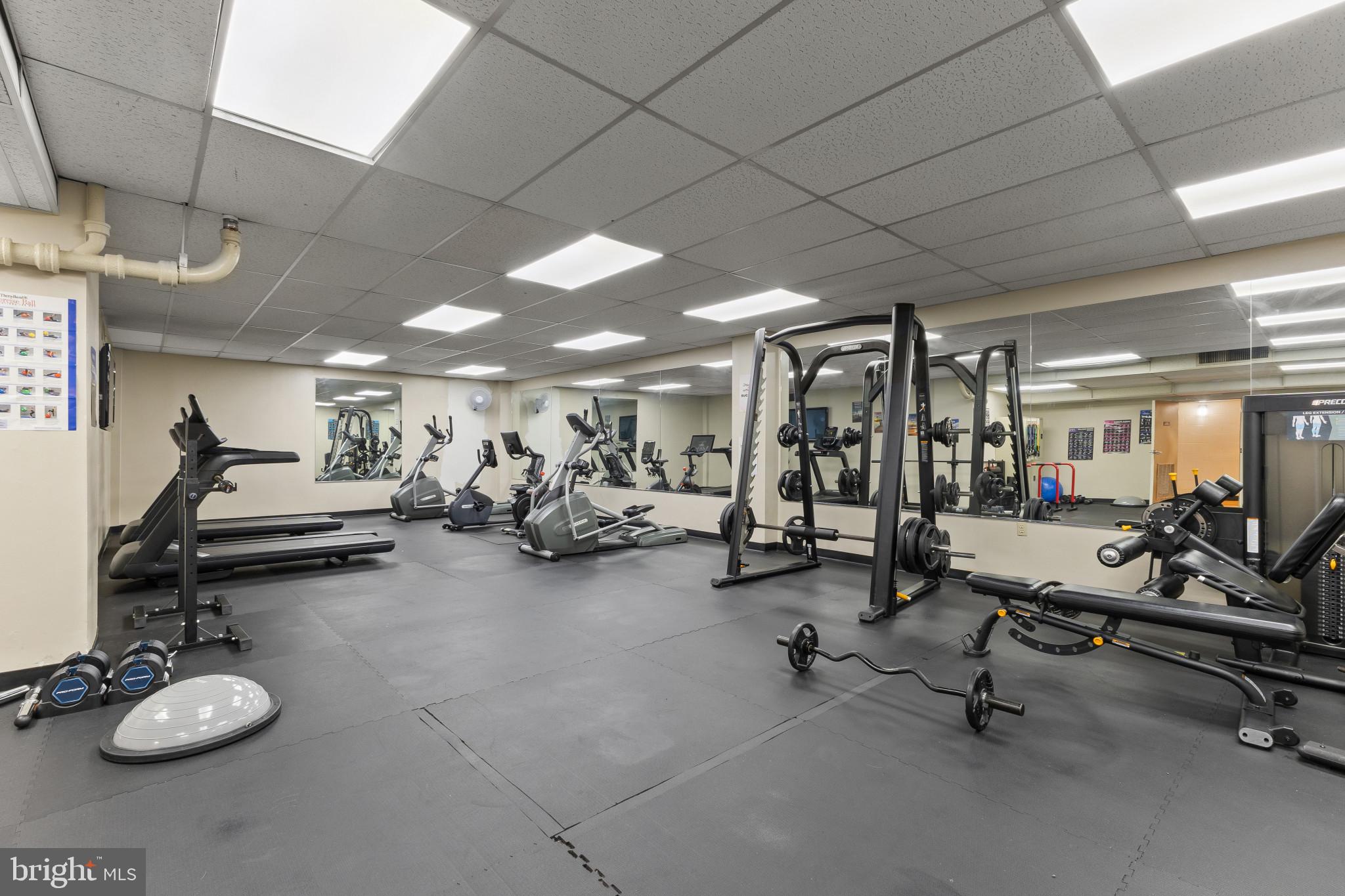 4600 Duke Street, Unit 613 Alexandria, VA 22304 - Photo 28 of 32 a view of a room with gym equipment