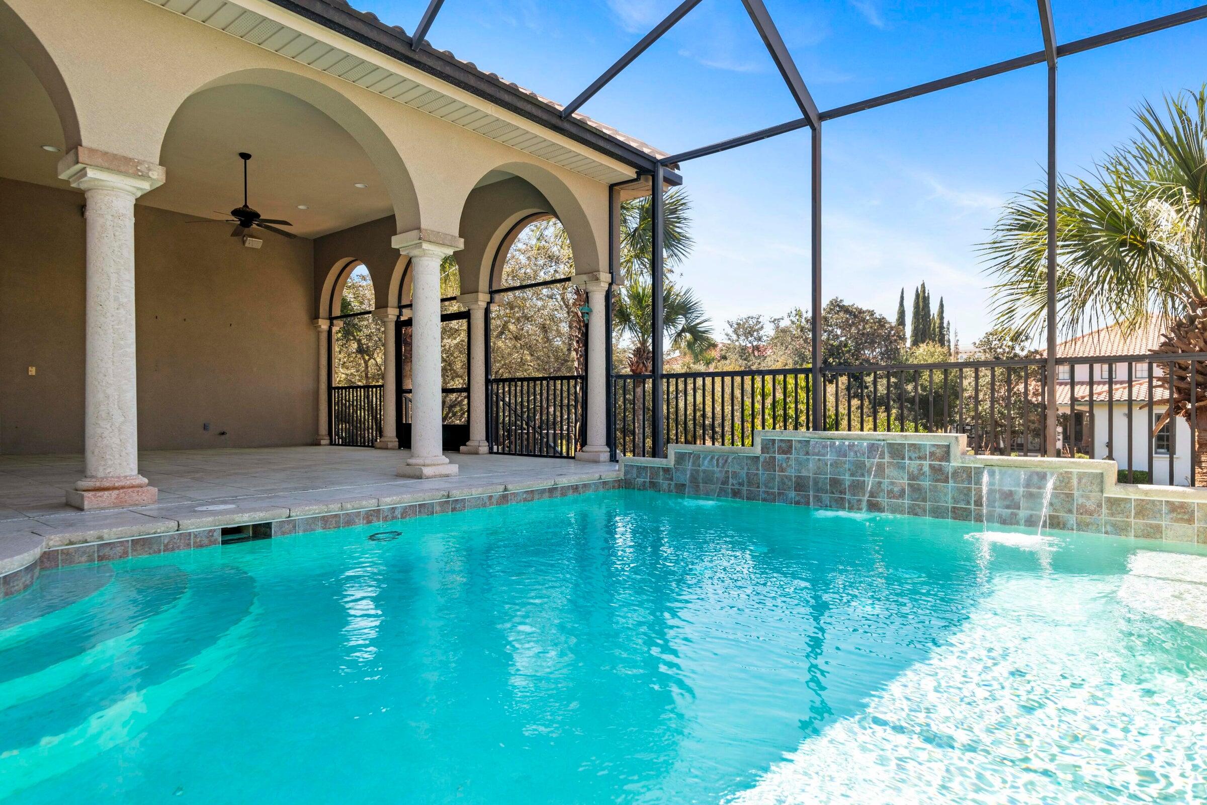 322 Emerald Ridge Santa Rosa Beach, FL 32459 - Photo 31 of 43 a view of a swimming pool with a garden
