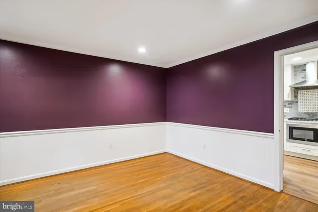 a view of an empty room