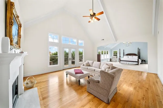 a large kitchen with stainless steel appliances granite countertop a large counter top and a stove