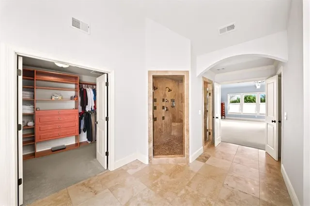 a room with furniture and window