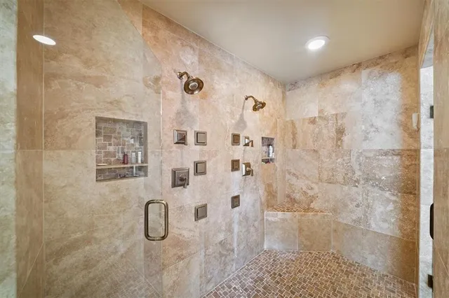 an aerial view of a city