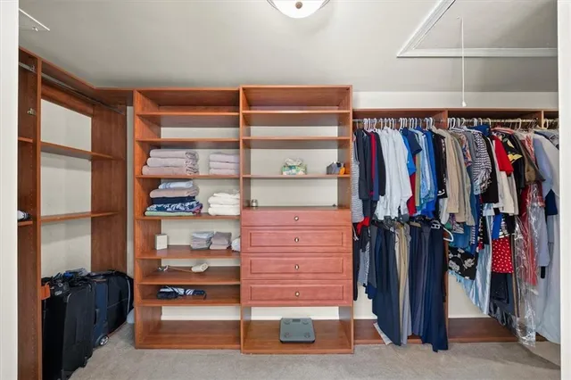 an aerial view of a city with lots of residential buildings