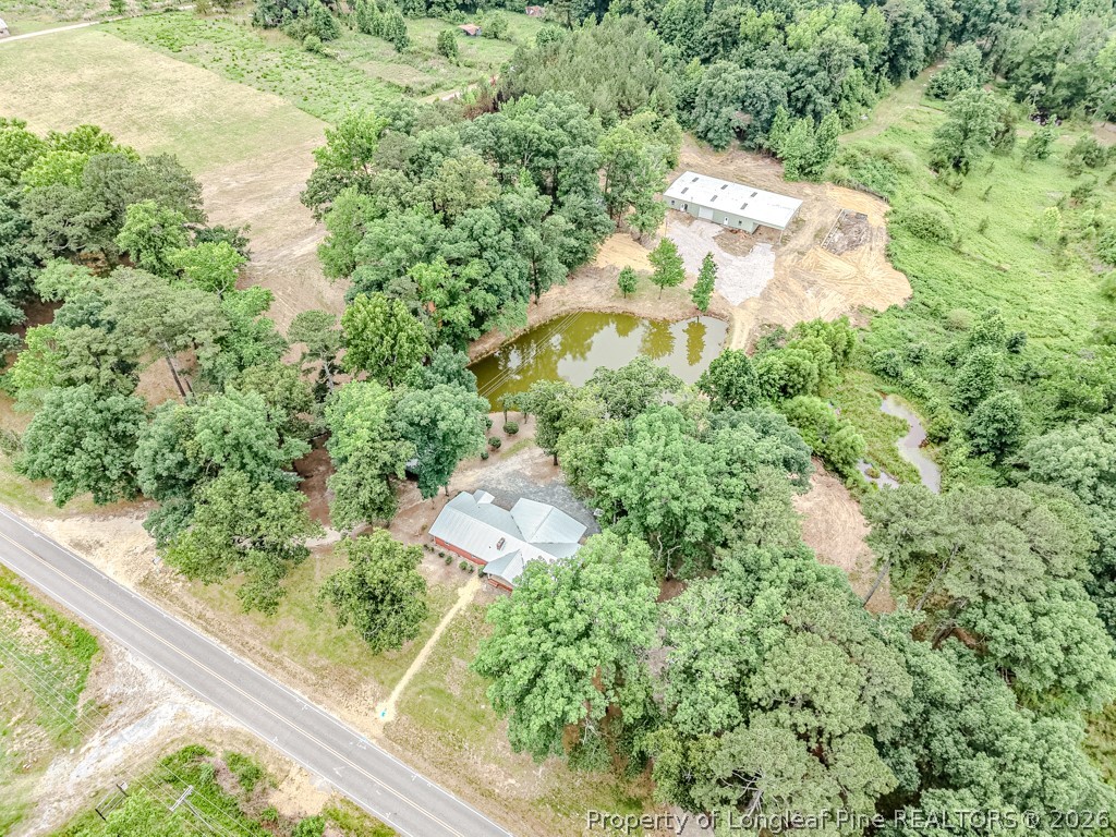 2957 Cypress Church Road Cameron, NC 28326 - Photo 4 of 48 Aerial View home toward shop