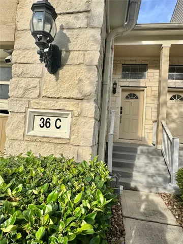 a view of a door of the house