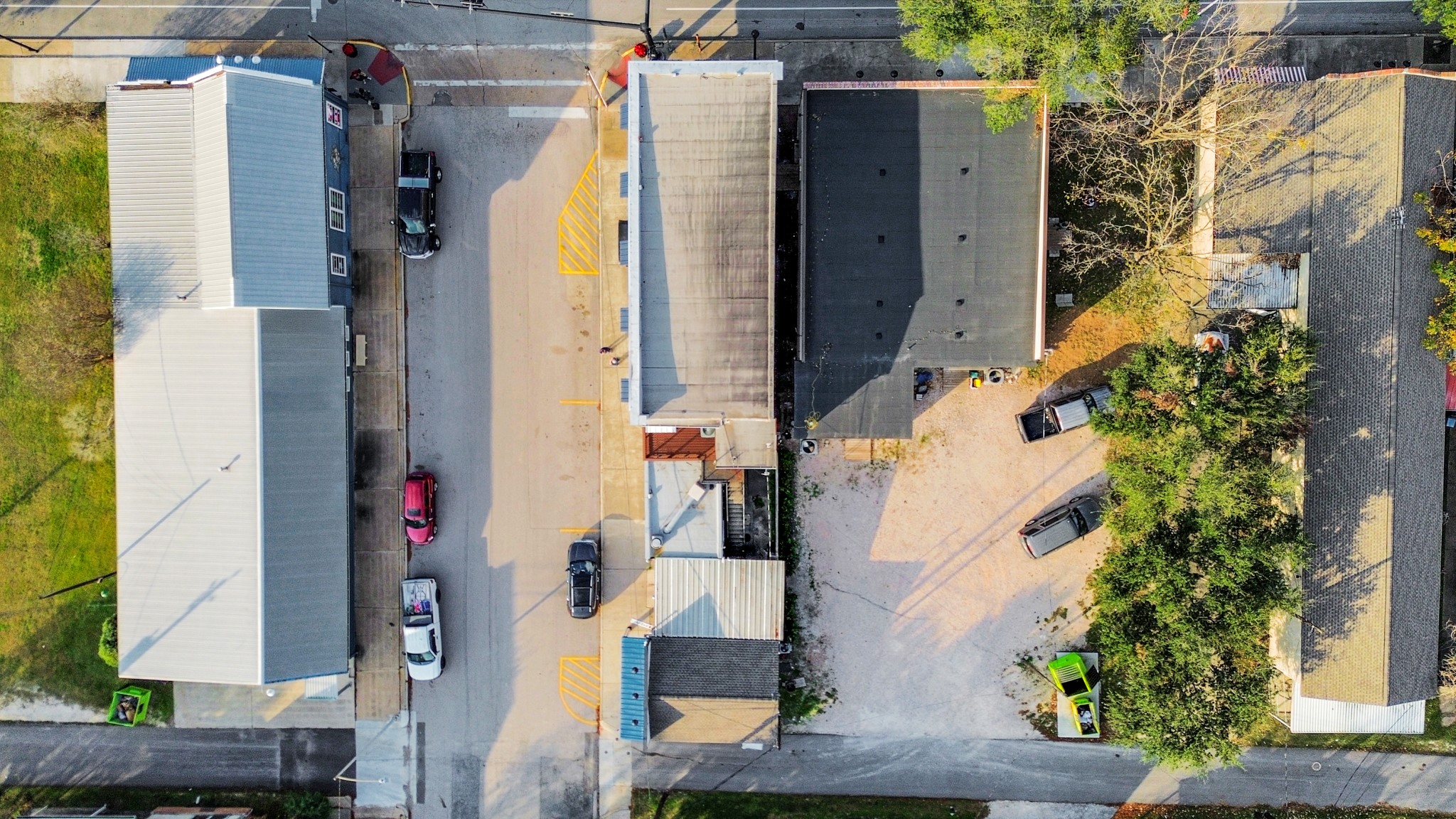 223 West Main Street, Unit 1/2 La Porte, TX 77571 - Photo 12 of 12 Ariel view of the back deck and street parking.