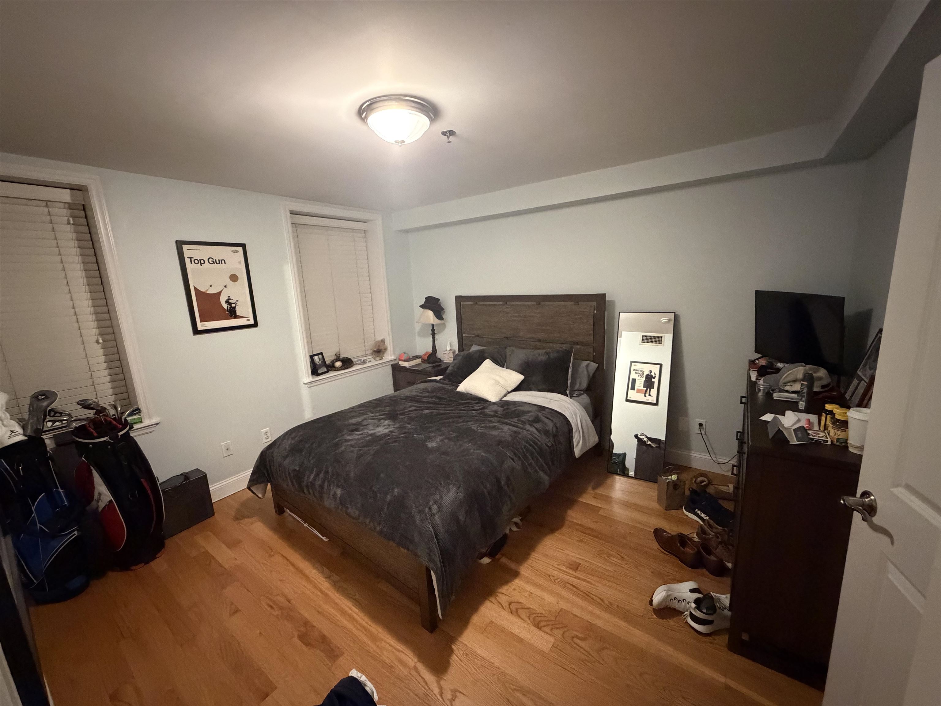 528 Garden Street, Unit B Hoboken, NJ 07030 - Photo 3 of 13 a bedroom with a bed and a view of bedroom
