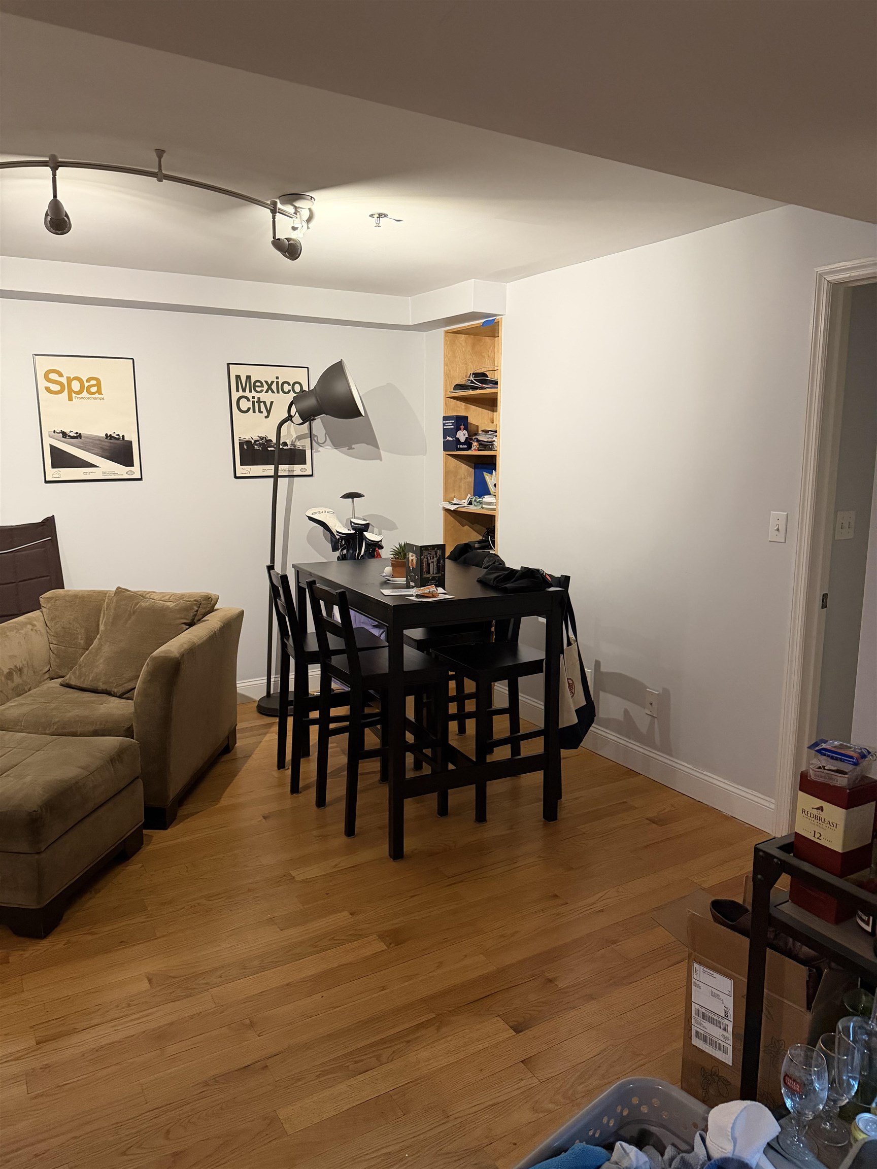 528 Garden Street, Unit B Hoboken, NJ 07030 - Photo 7 of 13 a living room with furniture and a wooden floor