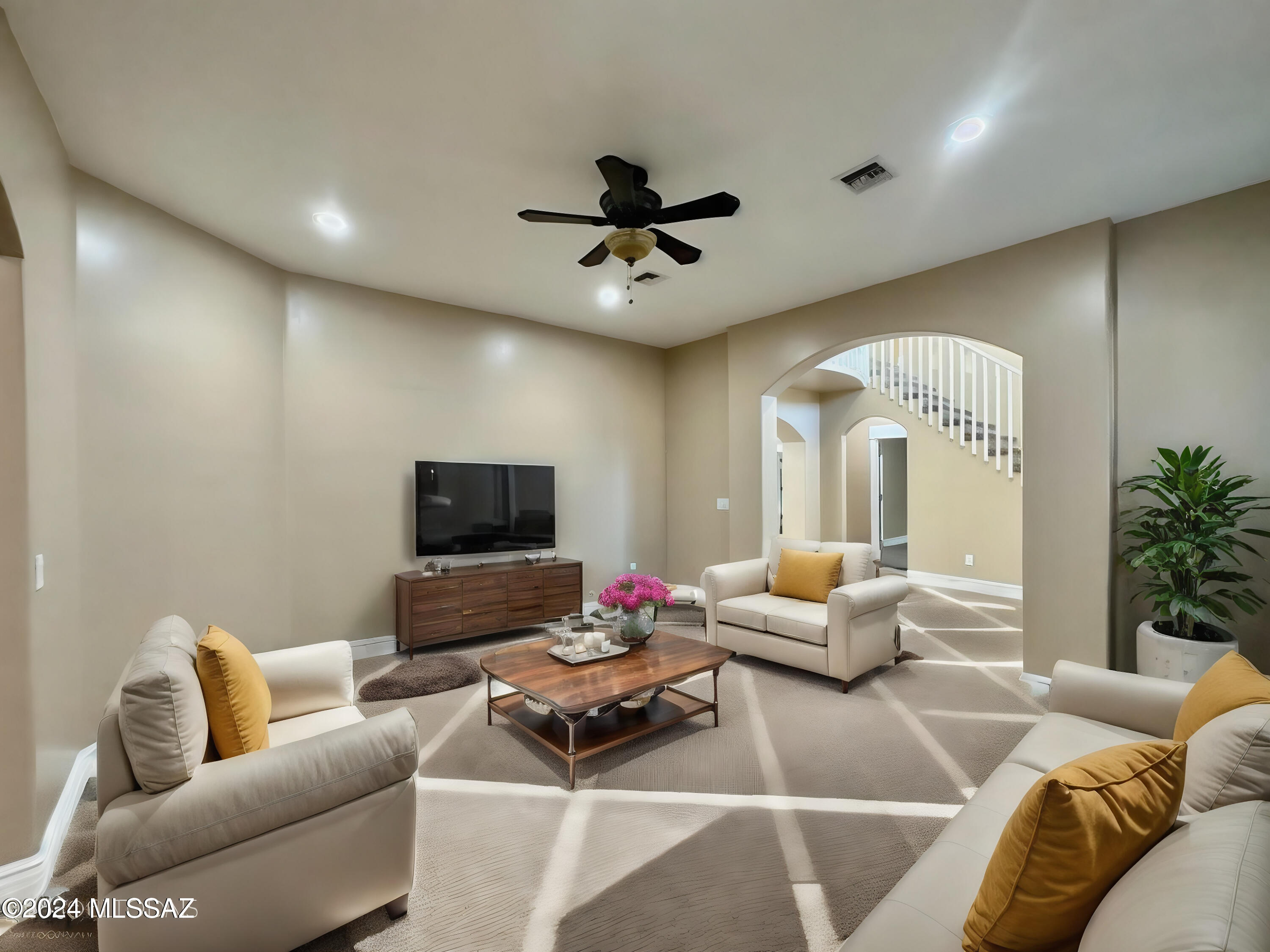508 Eagle Meadow Loop Thatcher, AZ 85552 - Photo 7 of 32 a living room with furniture and a flat screen tv