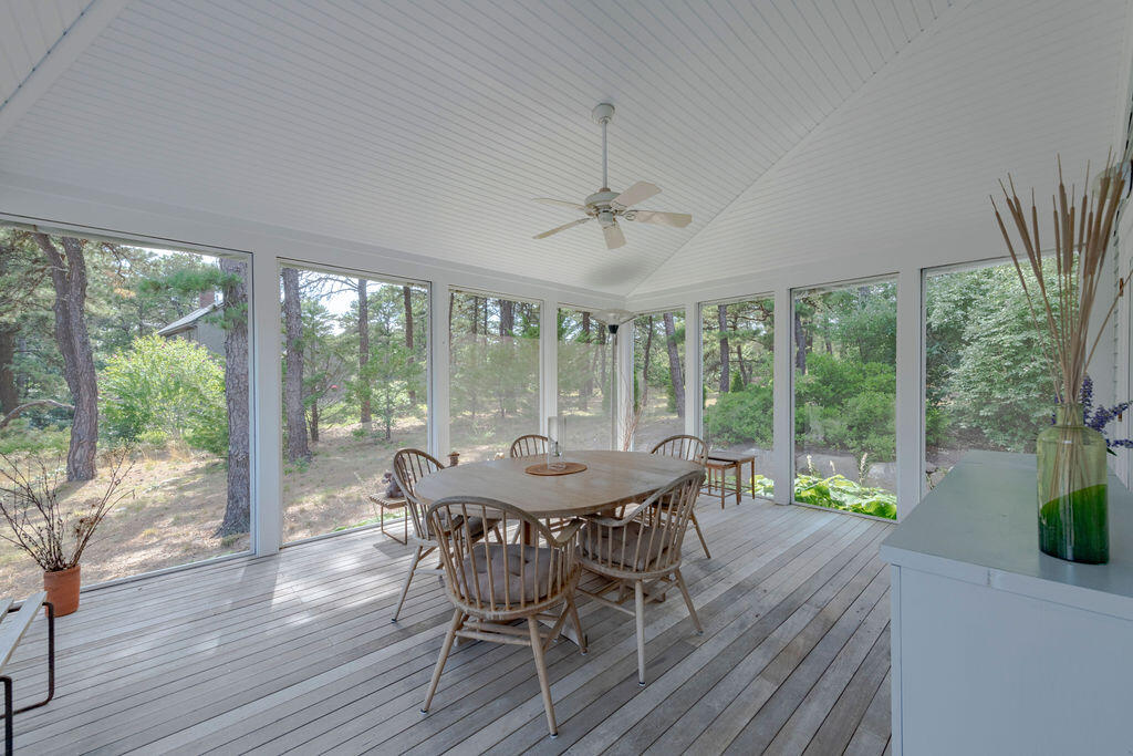 10 Hamblen Farm Road Wellfleet, MA 02667 - Photo 5 of 59 a view of a dining room with furniture window and wooden floor