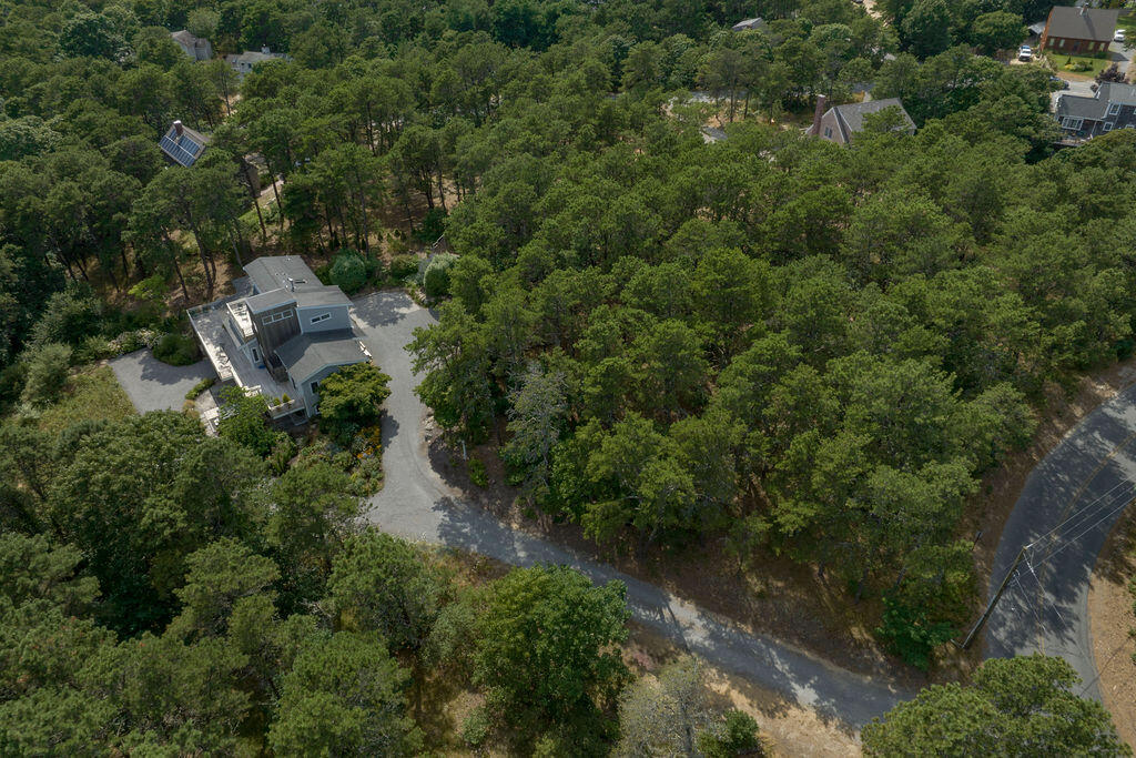 10 Hamblen Farm Road Wellfleet, MA 02667 - Photo 53 of 59 an aerial view of a house with a yard