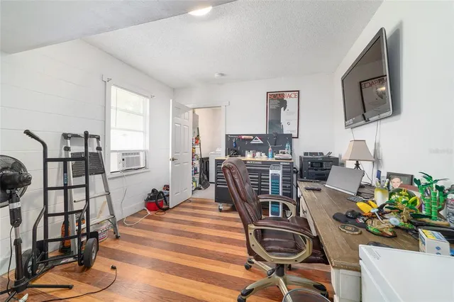 a house with trees in front of it