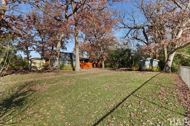 a view of street with houses