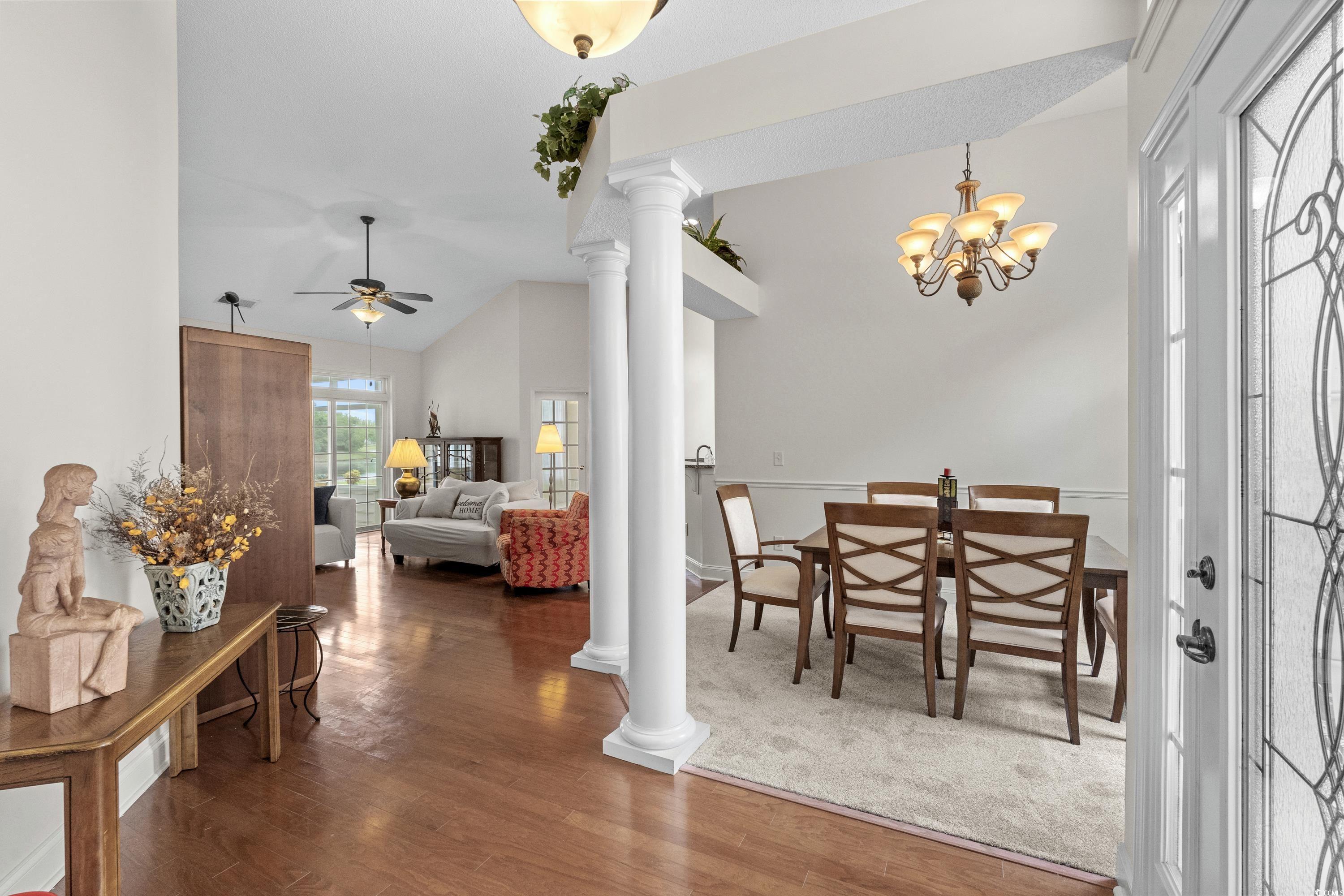 5025 Westwind Drive Myrtle Beach, SC 29579 - Photo 13 of 36 Dining room with wood finished floors, decorative