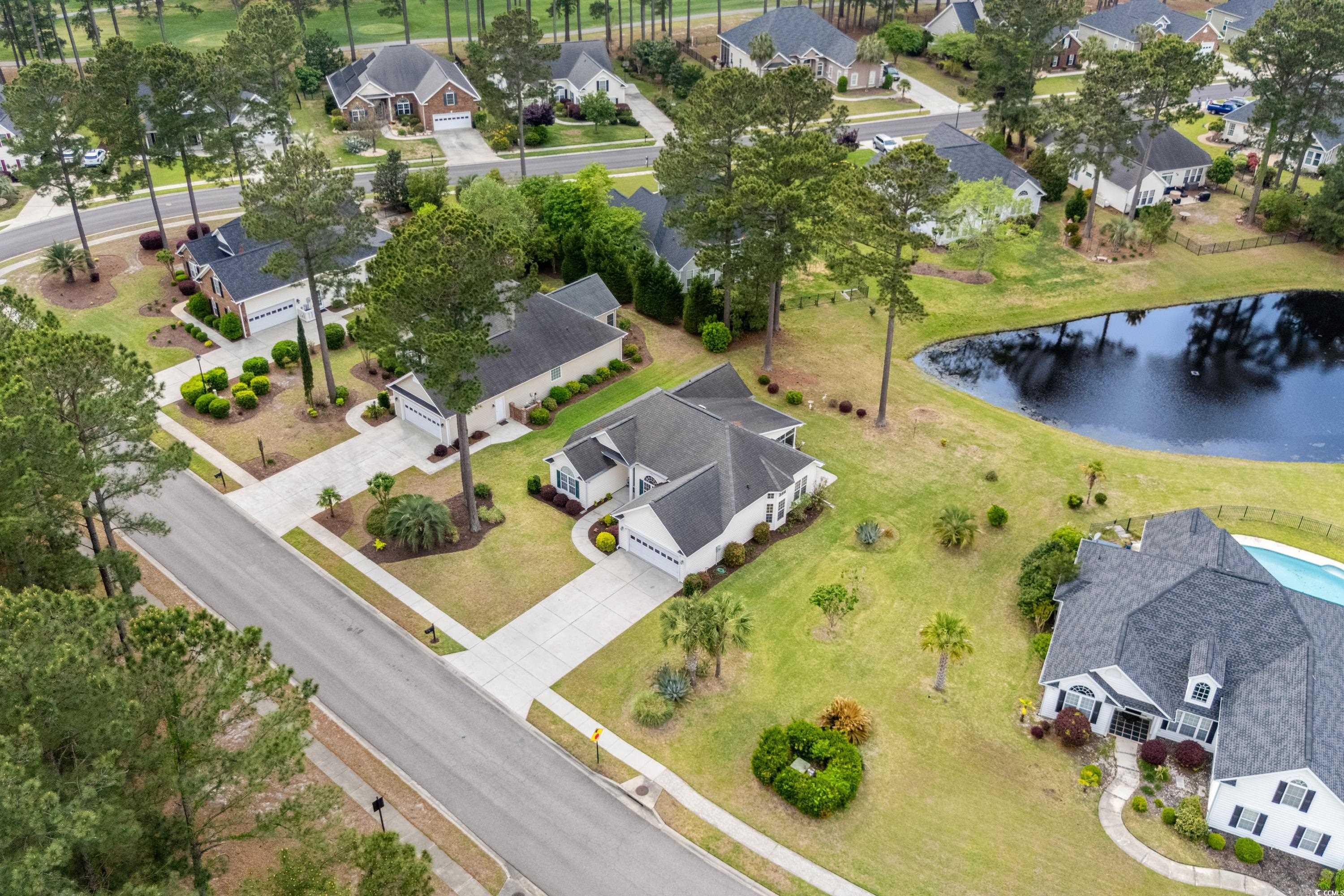 5025 Westwind Drive Myrtle Beach, SC 29579 - Photo 4 of 36 Aerial view featuring a water view and a residenti
