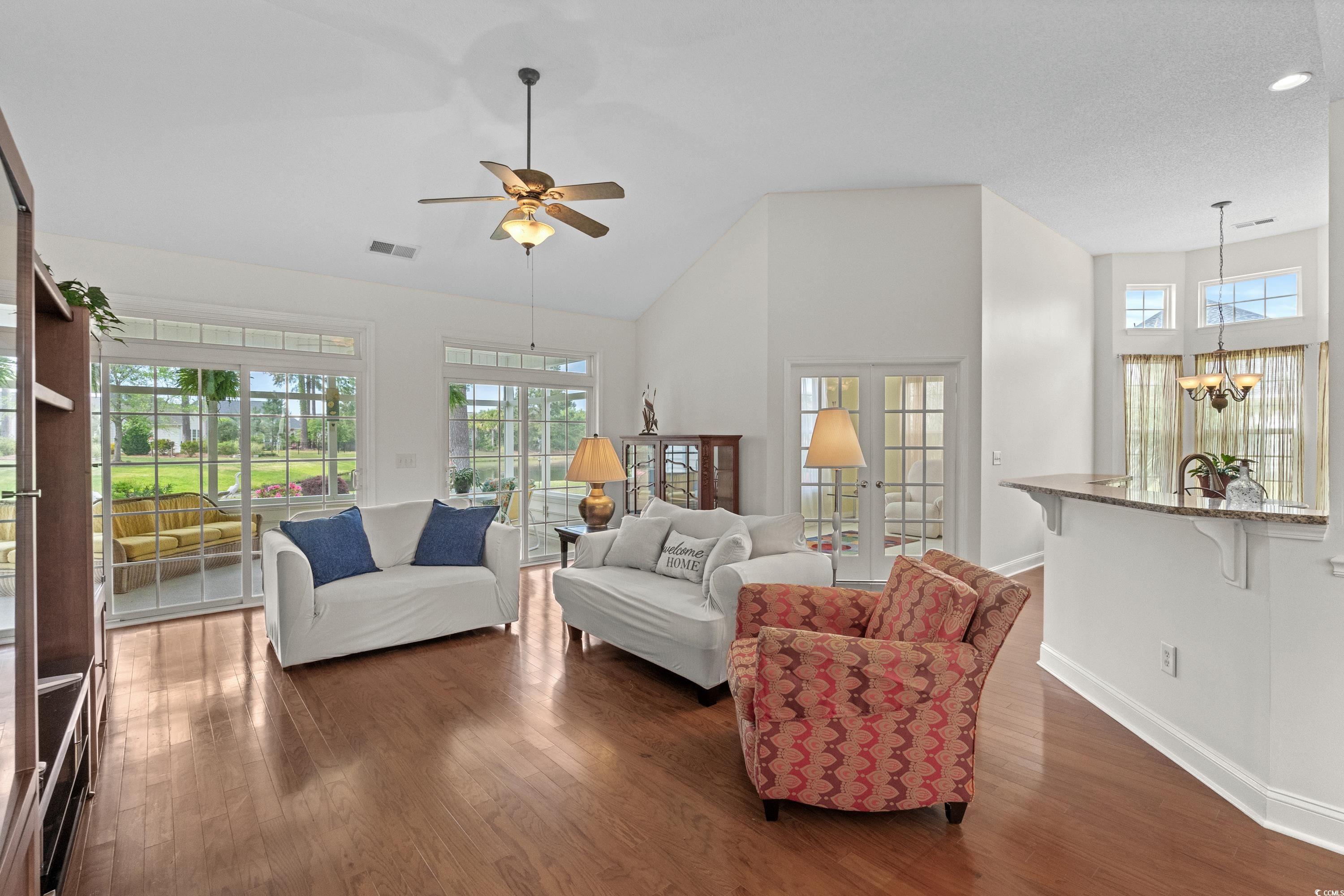 5025 Westwind Drive Myrtle Beach, SC 29579 - Photo 6 of 36 Living area with visible vents, a wealth of natura