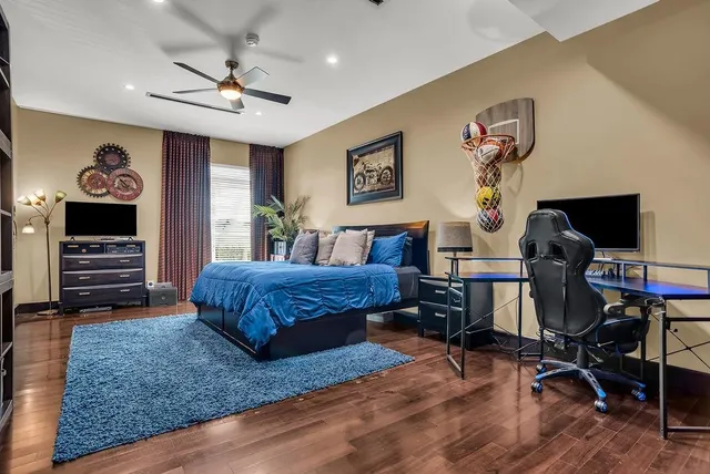 a view of a patio with chairs and a patio