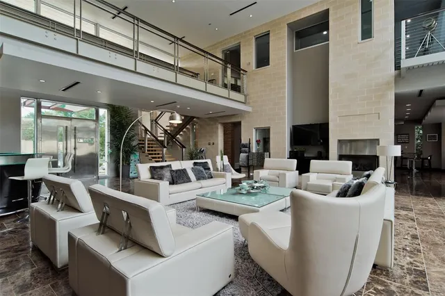 a kitchen with a refrigerator and a stove